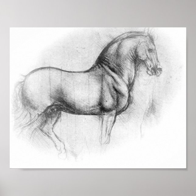 Leonardo DaVinci Horse poster (Front)