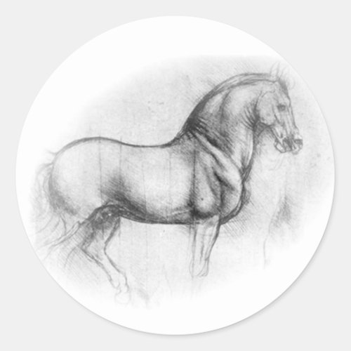 Leonardo DaVinci Horse sticker