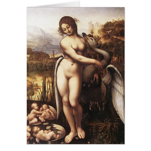 Leonardo DaVinci - Leda and the Swan Cards (Front)