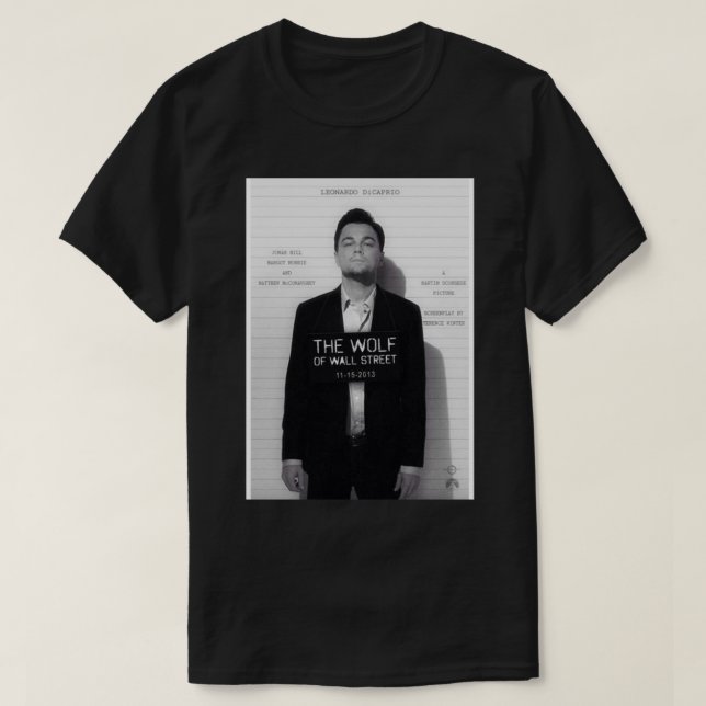 00s THE WOLF OF WALL STREET Tシャツ ディカプリオ Leonardo Di Caprio - The Wolf of Wall Street Poste T-Shirt | Zazzle