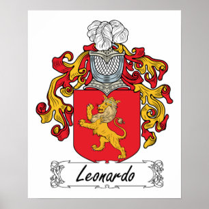 Leonardo Family Crest Poster