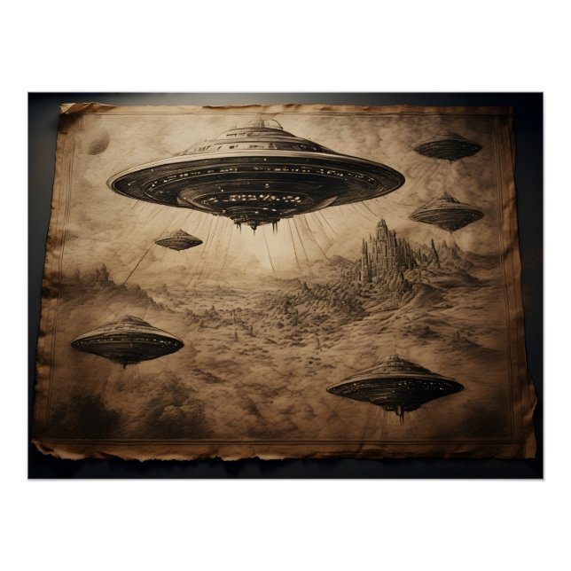 Leonardo Flight Machines: The secret of the UFO Poster (Front)
