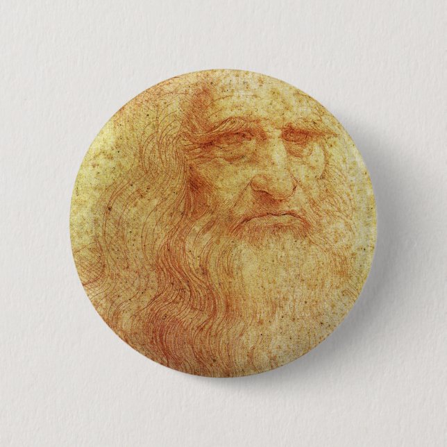 Leonardo Pinback Button (Front)