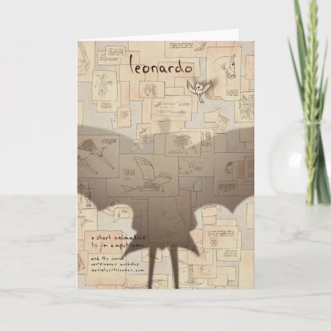 Leonardo poster art by Valentin Fischer Card (Front)