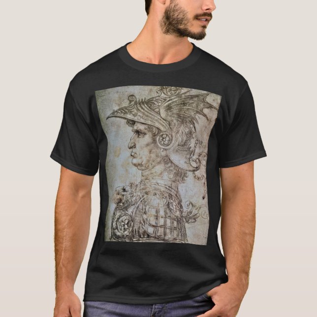Leonardo’s Helmeted Warrior  T-Shirt (Front)