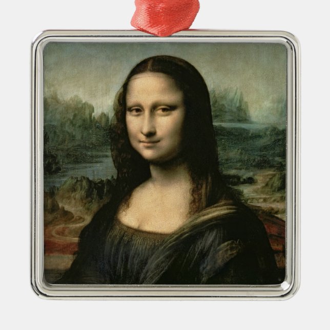 Leonardo Vinci | Mona Lisa, c.1503-6 Metal Ornament (Front)