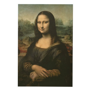 Leonardo Vinci Mona Lisa, c.1503-6 Wood Wall Decor