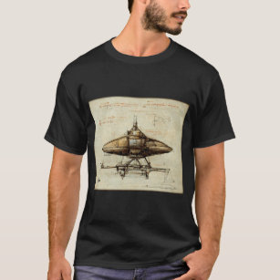 Leonardo's Spaceship Basic Dark T-Shirt 
