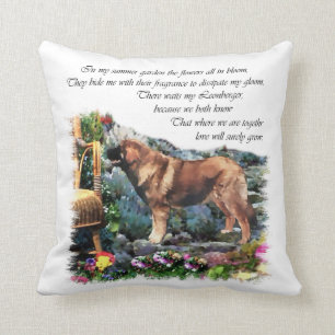 Leonberger Art Gifts Throw Pillow