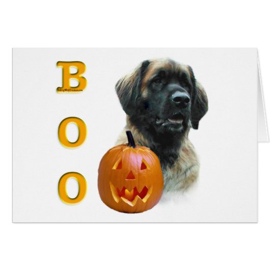 Leonberger Boo Cards (Front Horizontal)