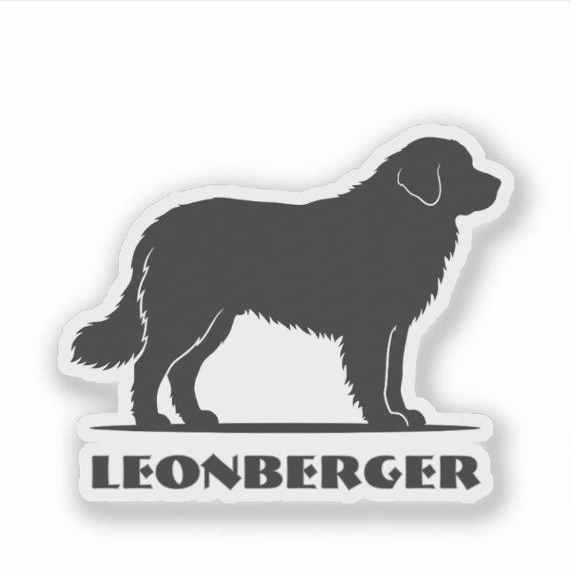 Leonberger breed sticker (Front)
