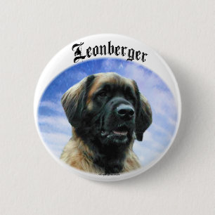 Leonberger Clouds Button