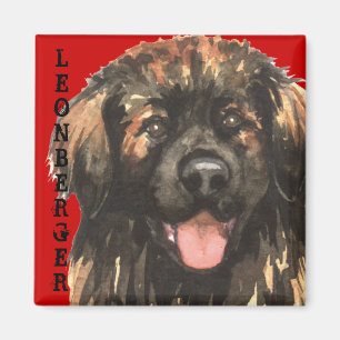 Leonberger Color Block Magnet