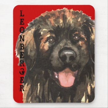 Leonberger Color Block Mouse Pad by DogsInk at Zazzle