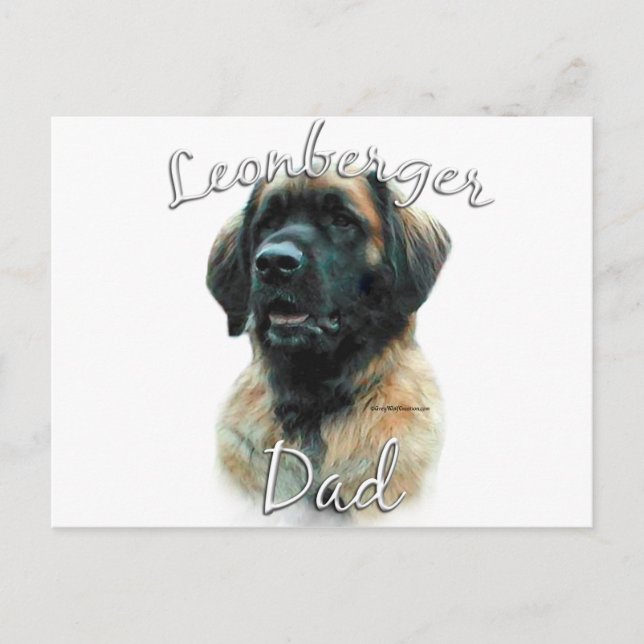 Leonberger Dad 2 Postcard (Front)