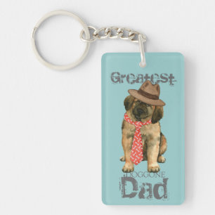 Leonberger Dad Keychain
