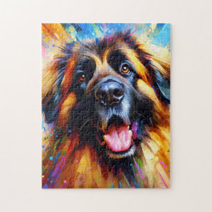 Leonberger Dog Acrylic Print Dog Lover Gift Jigsaw Puzzle