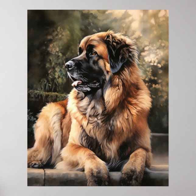 Leonberger Dog Art Print Poster (Front)