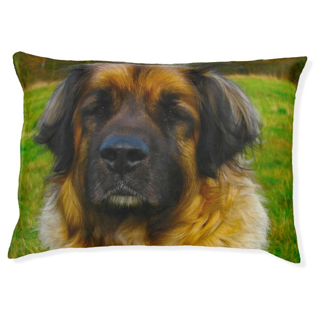 Leonberger Dog Bed. Pet Bed (Front)