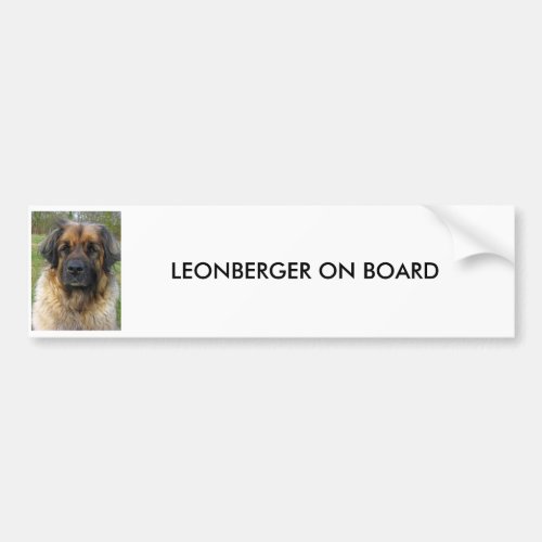 Leonberger dog custom BUMPER STICKER gift Bumper Sticker