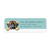 Leonberger Dog Return Address Label