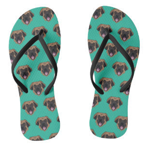 Leonberger Flip Flops