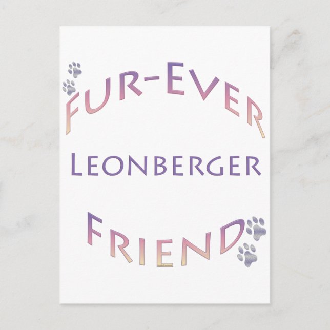 Leonberger Furever Postcard (Front)