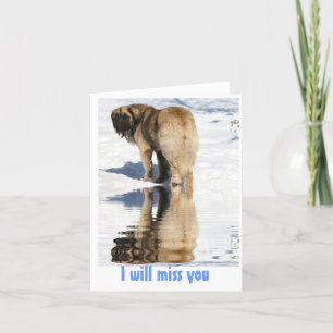 Leonberger "Goodbye Card