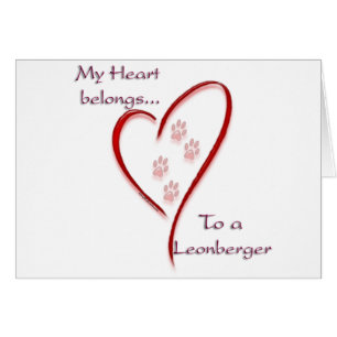 Leonberger Heart Belongs Cards