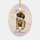 Leonberger Heart Mom Ceramic Ornament at Zazzle