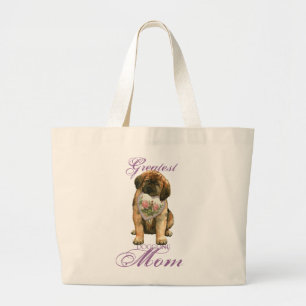 Leonberger Heart Mom Large Tote Bag