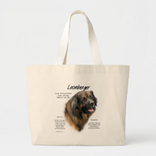 Leonberger History Design Large Tote Bag