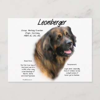 Leonberger History Design Postcard