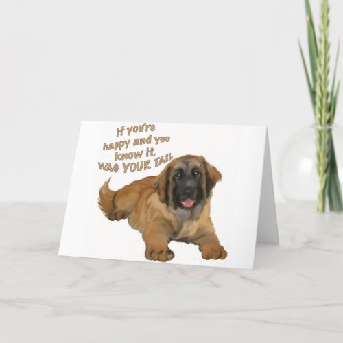 Leonberger Holiday Card