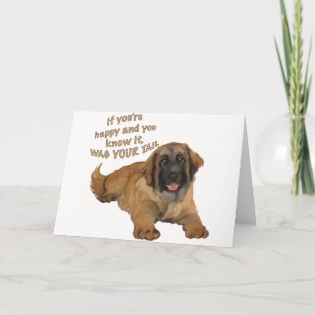 Leonberger Holiday Card (Front)