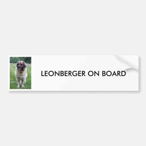 Leonberger Leonberger on board BUMPER STICKER