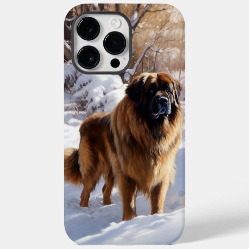 Leonberger Let It Snow Christmas Case_Mate iPhone 14 Pro Max Case