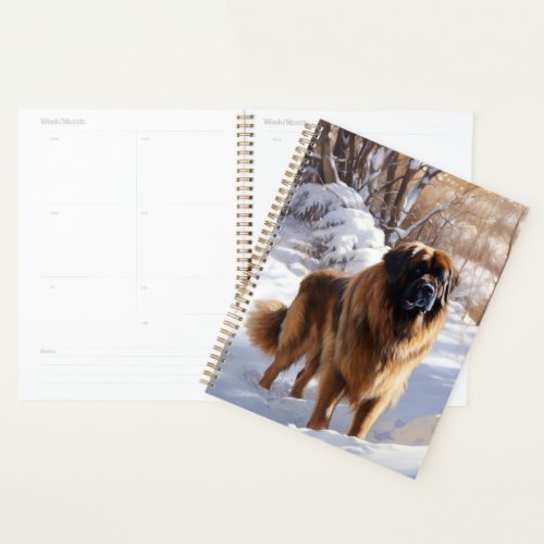 Leonberger Let It Snow Christmas Planner