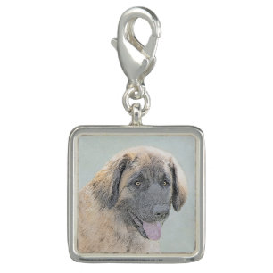 Leonberger Painting - Cute Original Dog Art Charm