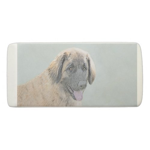 Leonberger Painting _ Cute Original Dog Art Eraser