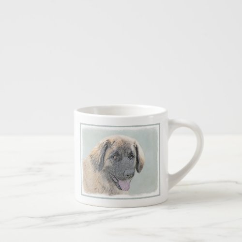 Leonberger Painting _ Cute Original Dog Art Espresso Cup