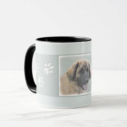 Leonberger Painting _ Cute Original Dog Art Mug