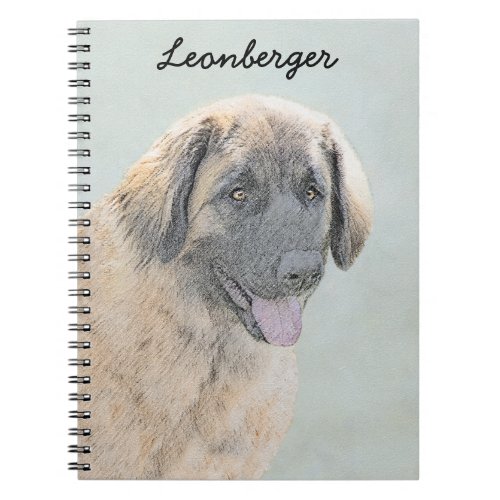 Leonberger Painting _ Cute Original Dog Art Notebook