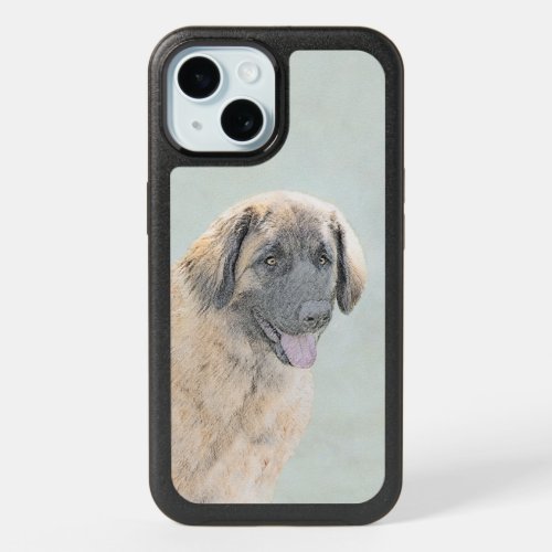 Leonberger Painting _ Cute Original Dog Art OtterB iPhone 15 Case