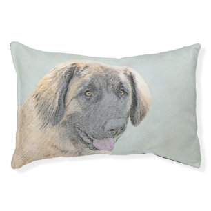Leonberger Painting - Cute Original Dog Art Pet Bed