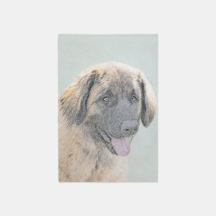 Leonberger Painting - Cute Original Dog Art Rug