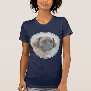 Leonberger Painting - Cute Original Dog Art T-Shirt