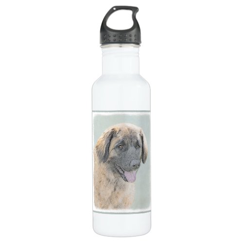 Leonberger Painting _ Cute Original Dog Art Water Bottle