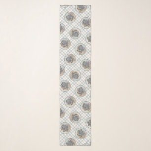 Leonberger Painting Leo Cute Original Pet Dog Art Scarf