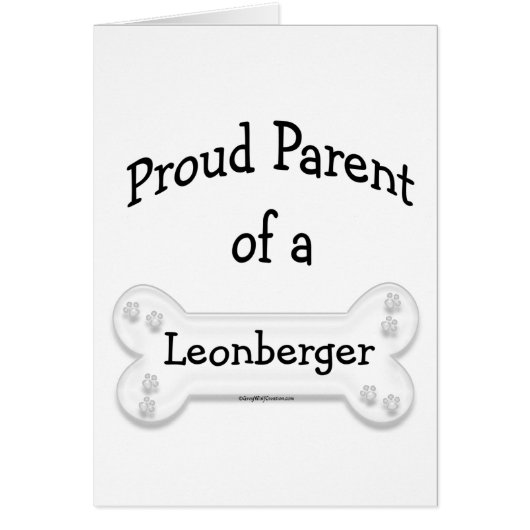 Leonberger Proud Parent Cards (Front)
